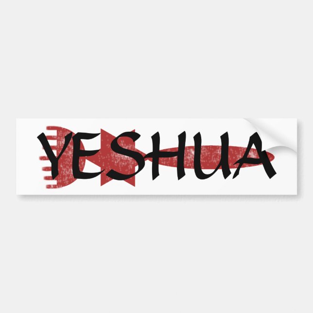 Adesivo Para Carro Etiqueta de Yeshua (Frente)