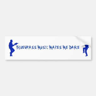 ADESIVO PARA CARRO ETIQUETA DO BLUEGRASS MUSIC-BUMPER
