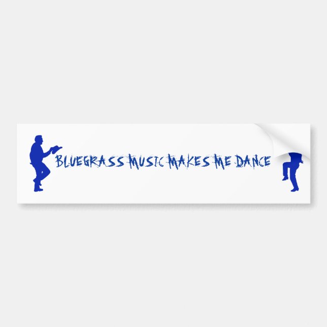 ADESIVO PARA CARRO ETIQUETA DO BLUEGRASS MUSIC-BUMPER (Frente)
