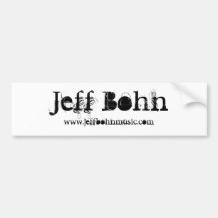 Adesivo Para Carro Etiqueta do Bohn-Pára-choque de Jeff