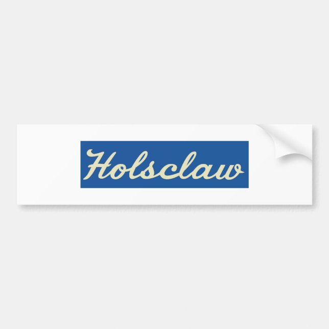 Adesivo Para Carro Etiqueta do pára-choque de Holsclaw (Frente)