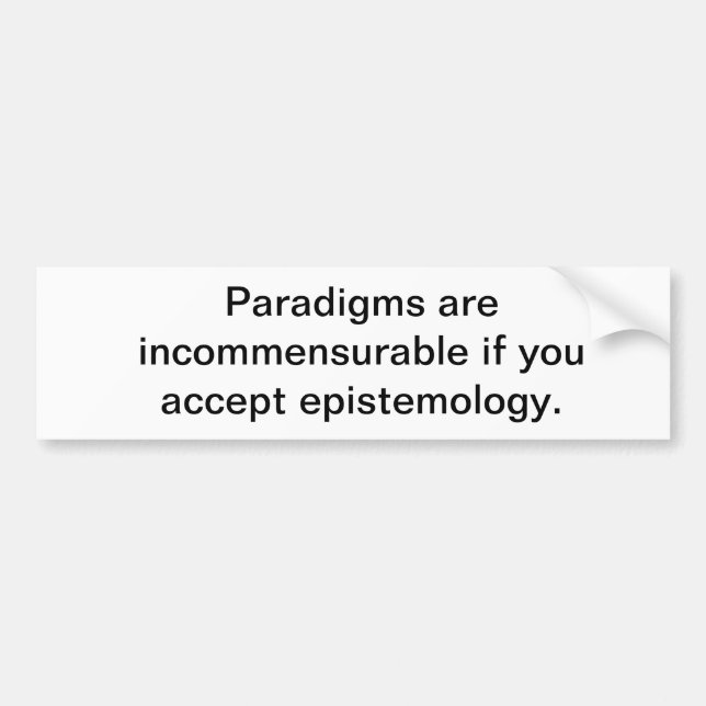 Adesivo Para Carro Etiqueta do paradigma (Frente)