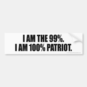 Adesivo Para Carro Etiqueta do patriota 99%