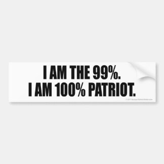Adesivo Para Carro Etiqueta do patriota 99%