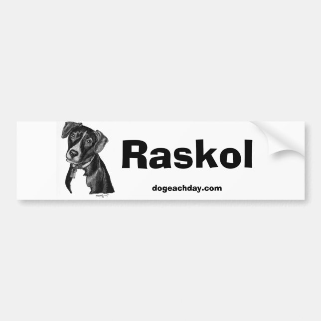 Adesivo Para Carro etiqueta do raskol (Frente)