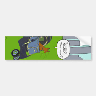 Adesivo Para Carro Etiqueta dos desenhos animados de Strollercat