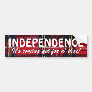Adesivo Para Carro Etiqueta escocesa da independência do Tartan de