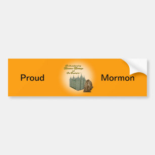 Adesivo Para Carro Etiqueta orgulhosa do Mormon