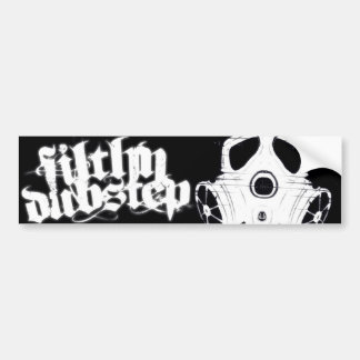 Adesivo Para Carro Etiqueta sujo 1 de Dubstep Bumber (preto)
