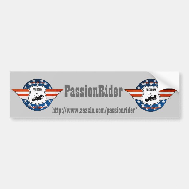Adesivo Para Carro Etiqueta transporta PassionRider (Frente)