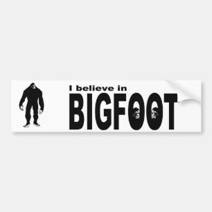 Adesivo Para Carro Eu acredito em BIGFOOT