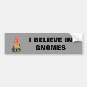ADESIVO PARA CARRO EU ACREDITO NOS GNOMOS