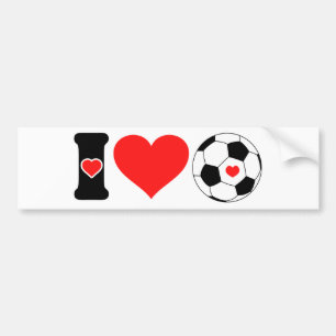 Adesivo Para Carro Eu adoro futebol