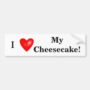 Adesivo Para Carro Eu Adoro Meu Pau De Bumper De Cheesecake