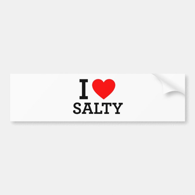 Adesivo Para Carro Eu Adoro Salty (Frente)