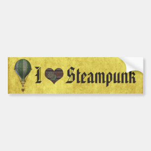 Adesivo Para Carro Eu Adoro Steampunk