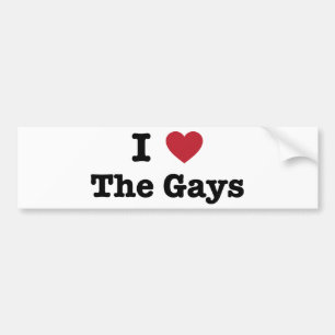 Adesivo Para Carro Eu amo a camisa dos gay