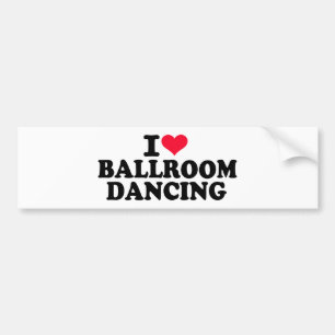 Adesivo Para Carro Eu amo a dança de salão de baile
