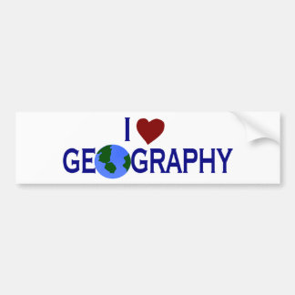 Adesivo Para Carro Eu amo a geografia