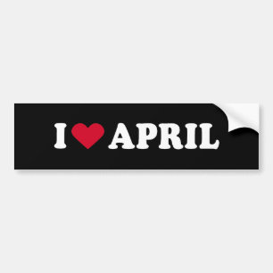 ADESIVO PARA CARRO EU AMO ABRIL