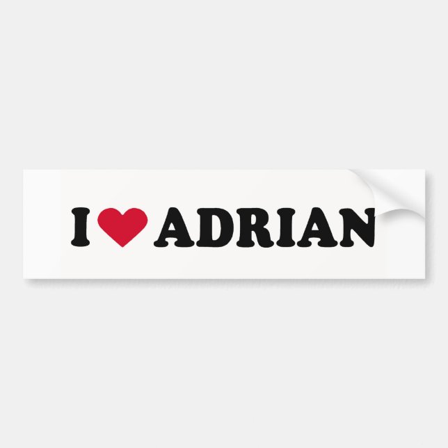 ADESIVO PARA CARRO EU AMO ADRIAN (Frente)