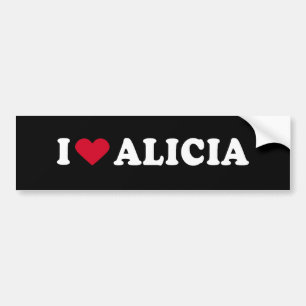 ADESIVO PARA CARRO EU AMO ALICIA