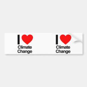 Adesivo Para Carro eu amo alterações climáticas