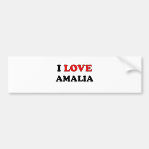 Adesivo Para Carro Eu amo Amalia