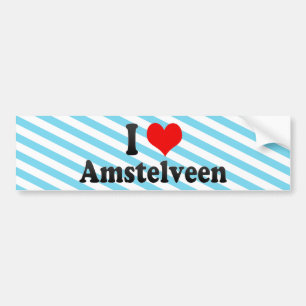 Adesivo Para Carro Eu amo Amstelveen, Países Baixos