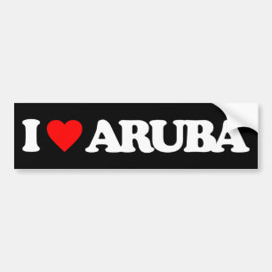 ADESIVO PARA CARRO EU AMO ARUBA