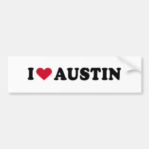 ADESIVO PARA CARRO EU AMO AUSTIN