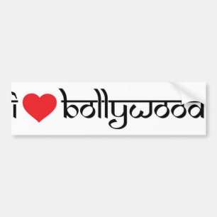 Adesivo Para Carro Eu amo autocolantes no vidro traseiro de Bollywood