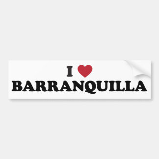 Adesivo Para Carro Eu amo Barranquilla Colômbia