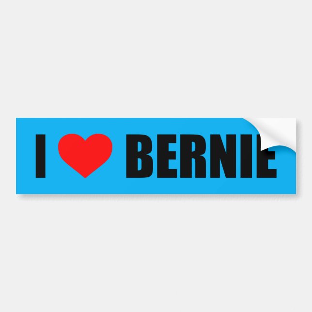 ADESIVO PARA CARRO "EU AMO BERNIE" (Frente)