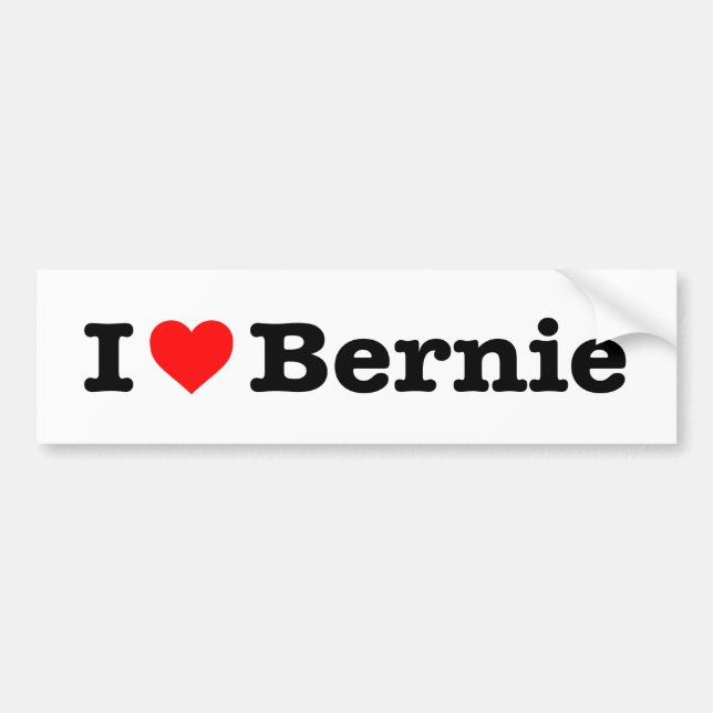 ADESIVO PARA CARRO "EU AMO BERNIE " (Frente)