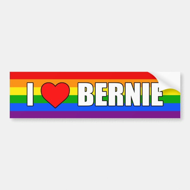 ADESIVO PARA CARRO "EU AMO BERNIE" (Frente)