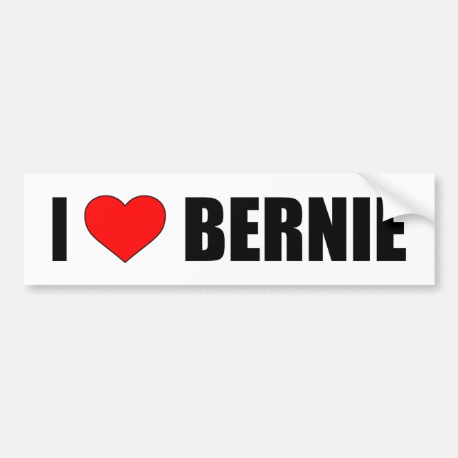ADESIVO PARA CARRO "EU AMO BERNIE" (Frente)
