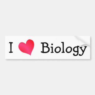 Adesivo Para Carro Eu Amo Biologia