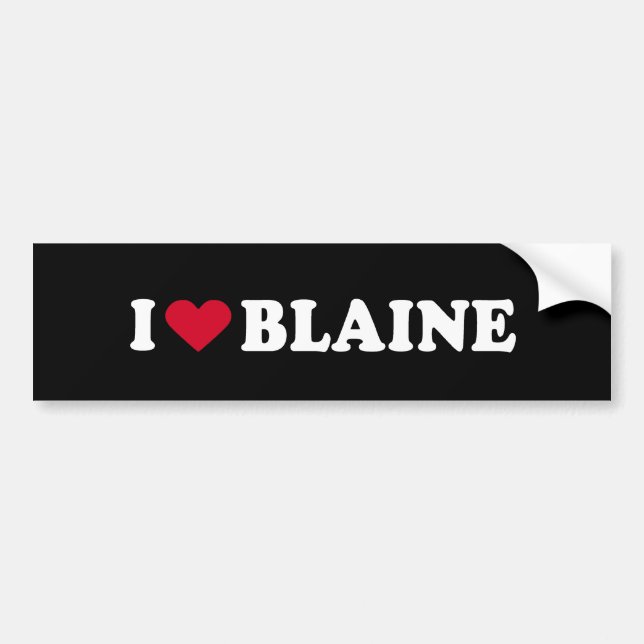 ADESIVO PARA CARRO EU AMO BLAINE (Frente)
