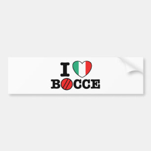 Adesivo Para Carro Eu amo Bocce