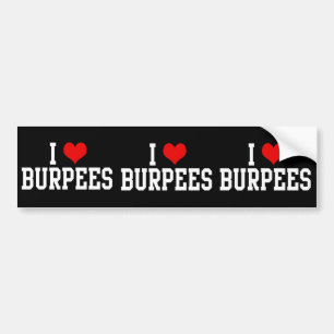 Adesivo Para Carro Eu Amo Burpees, Malhação