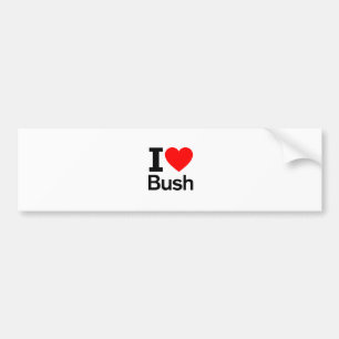 Adesivo Para Carro Eu amo Bush
