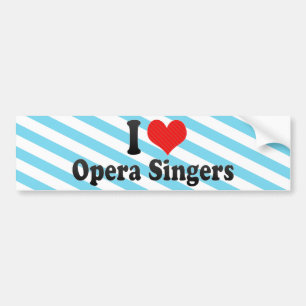 Adesivo Para Carro Eu amo cantores da ópera