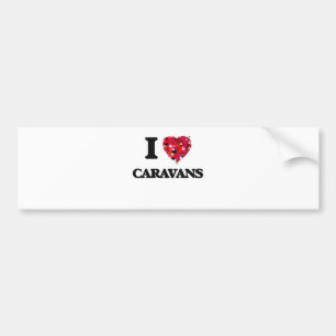 Adesivo Para Carro Eu amo caravana