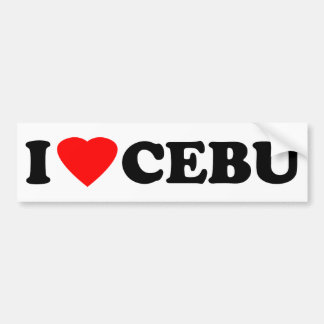 Adesivo Para Carro Eu amo Cebu