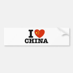 Adesivo Para Carro Eu amo China