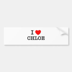 Adesivo Para Carro Eu amo Chloe