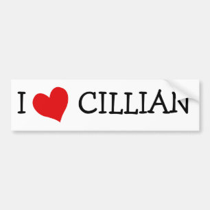 Adesivo Para Carro Eu Amo Cillian