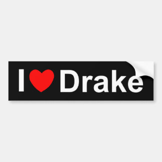 Adesivo Para Carro Eu amo (coração) Drake