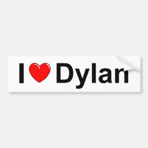 Adesivo Para Carro Eu amo (coração) Dylan